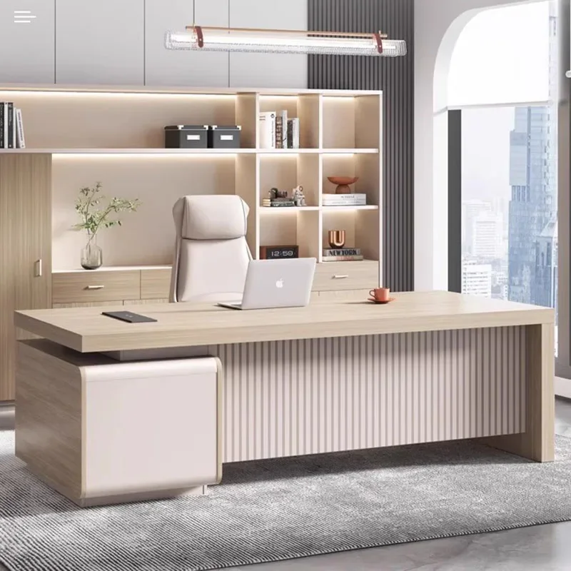 a*-Minimalist Modern Office Desk Executive Wooden Storage Office Desk Executive Design Display Commercial Furniture^