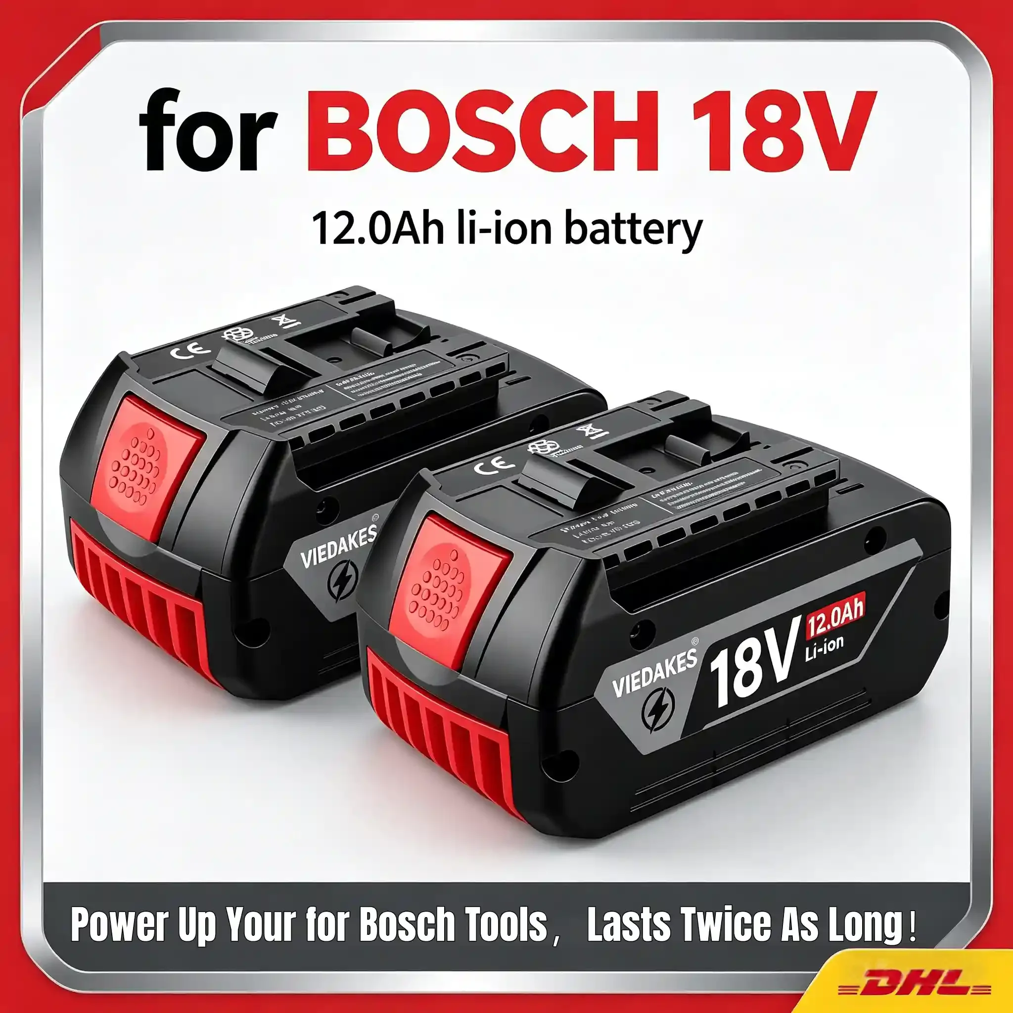 

18V 10.0Ah BAT622 Replacement For Bosch 18V Battery ProCORE Cordless Drill Driver Power Tools