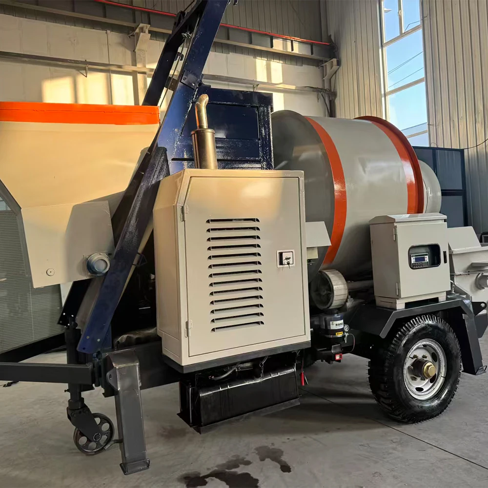 High Performance Concrete Screw Conveying Integrated Pump with Mixer for Heavy Construction Projects