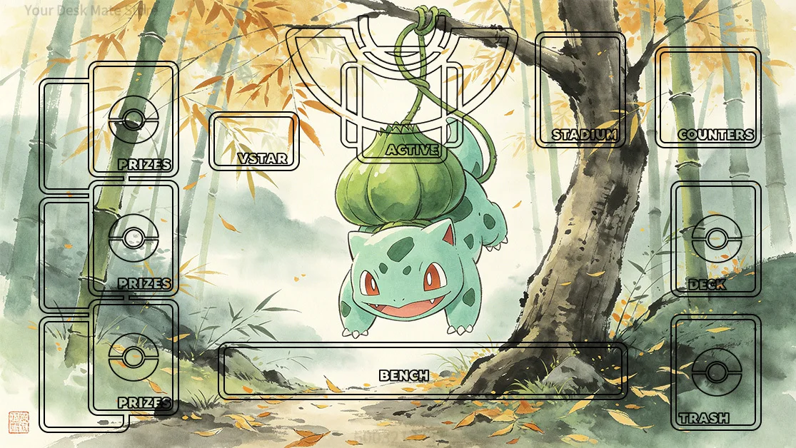 Multi Style Art TCG Playmat, Pixel & Ink & Oil Painting Design, Zoned Battlefield Anti-Slip Rubber Large Gaming Desk Mouse Pad
