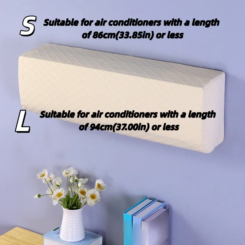 1pc All-Inclusive Wall Air Conditioner Dust Cover Protective Cover Air Conditioner Protection Cover for Home Indoor ﻿