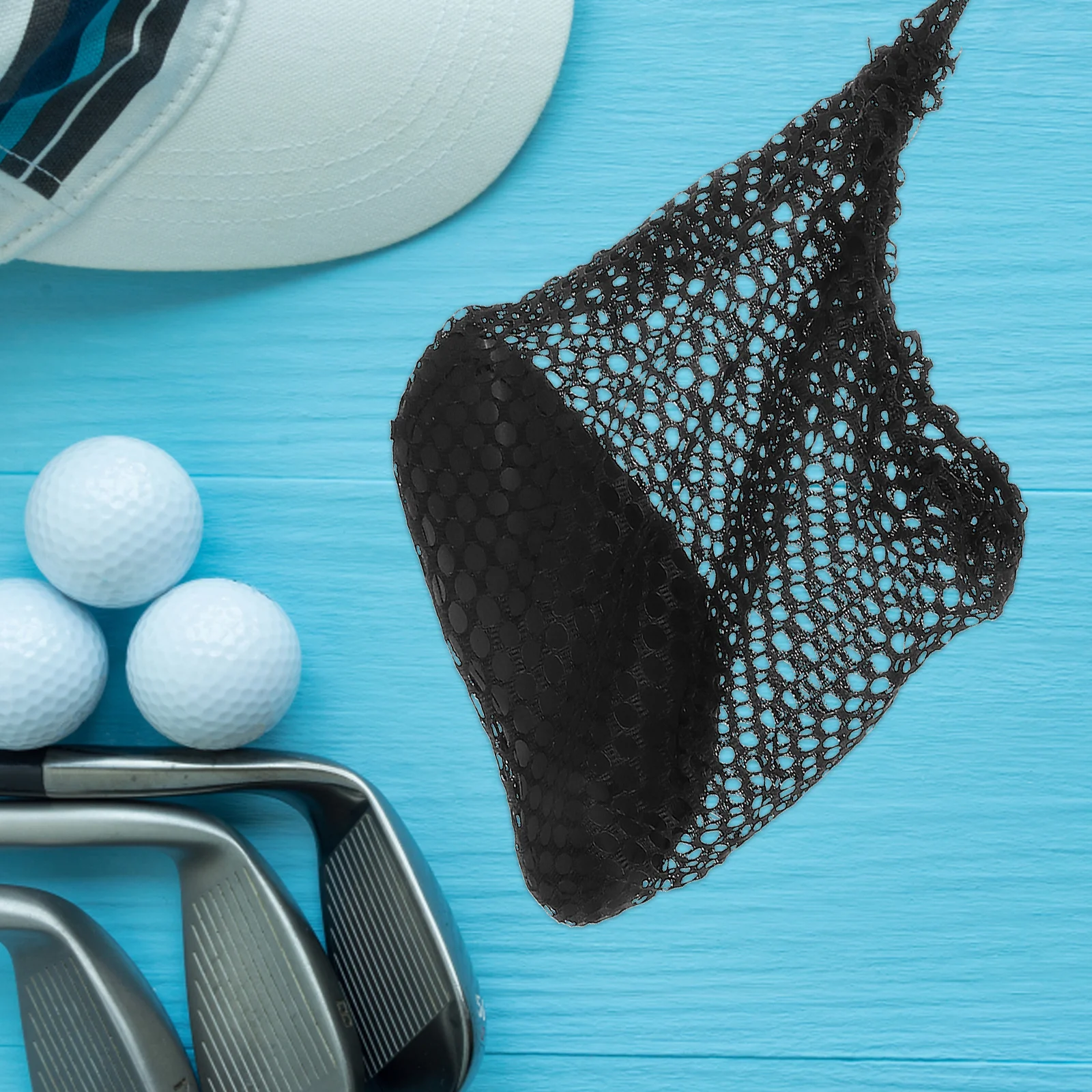 2pcs Golf Ball Mesh Bag Lightweight Nylon Drawstring Pouch Holds 12-16 Balls Portable Storage For Tennis Table Tennis Sports