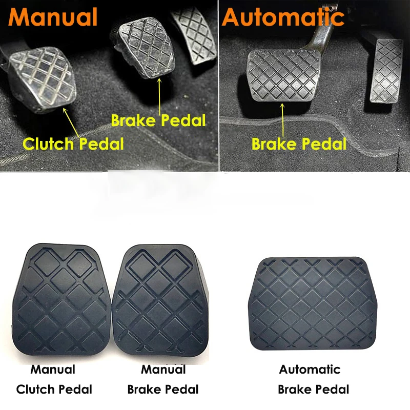 Für VW GOLF 7 Tiguan L Für Skoda Brems- und Kupplungspedal Gummiabdeckung Rutschfeste Matte 5QD 721 173A 5QD721174A – Detail 2