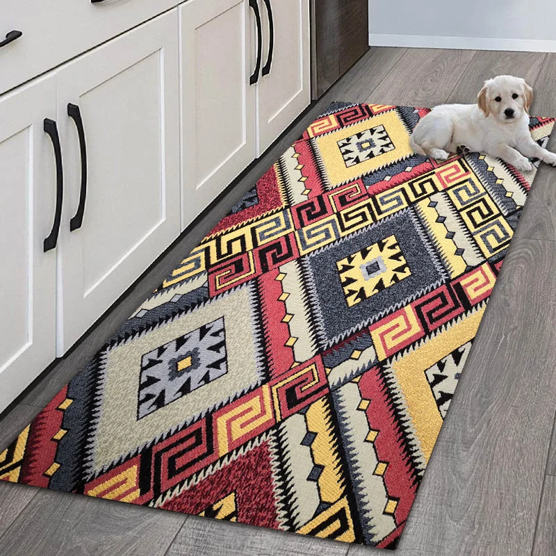 Nordic Morocco Pattern Carpet Kitchen Mats Floor Area Rug for Bathroom Entrance Door Mat Rugs Anti-slip Mats Home Decorations