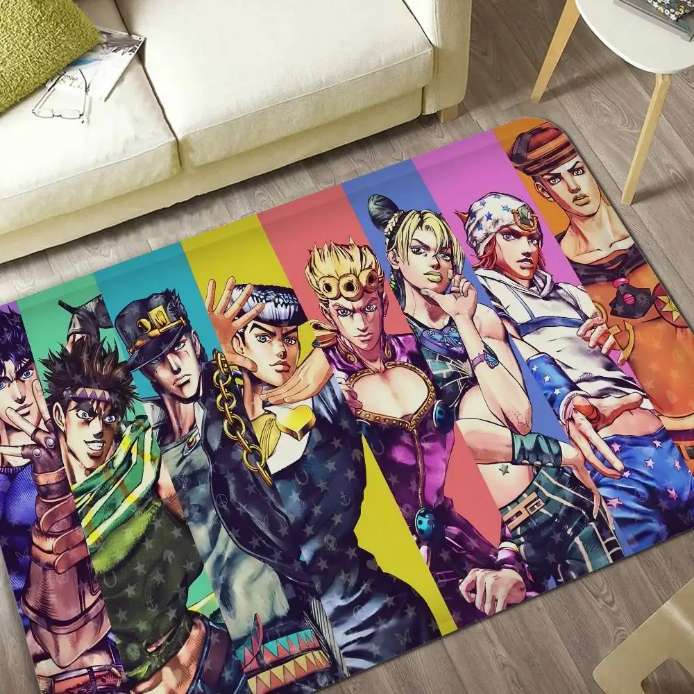 JoJo Bizarre Adventure Floor Mat Retro Multiple Choice Living Room Kitchen Rug Non-Slip Modern Home Decor