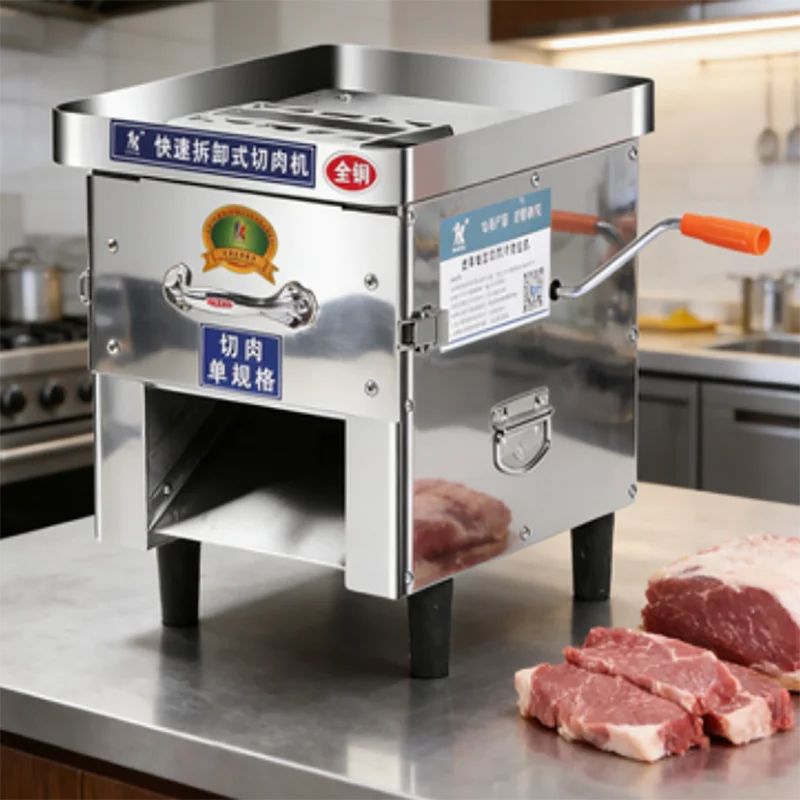 Commercial Automatic Frozen Meat Dicer Cube Cutting Machine for   Chicken, Fish and Various Meats