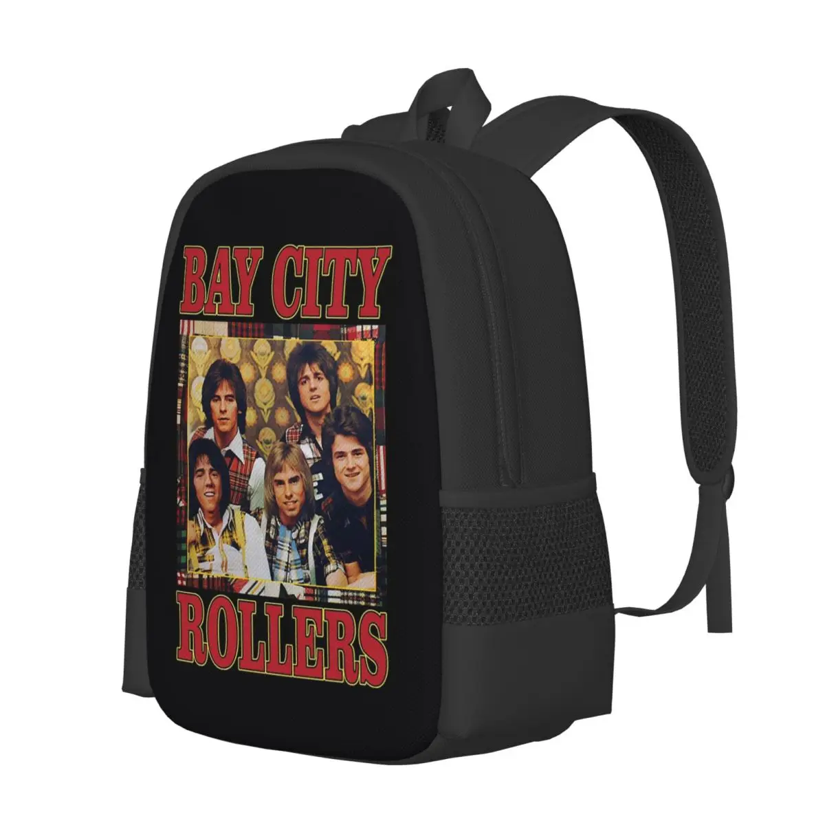Band Bay City Rollers Music Rock Retro Vintage Backpack Daypack Large Capacity BookBag School Bag Shoulder Bags for Men Women