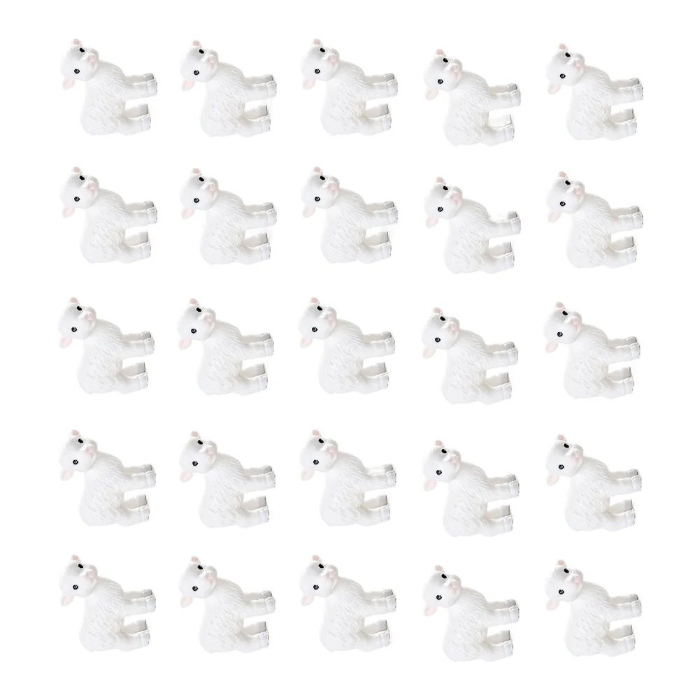For Festive Celebrations 2.2x2.2cm Resin Goat Figurines Crafting Supplies For Scrapbooking Craft Decoration Supplies