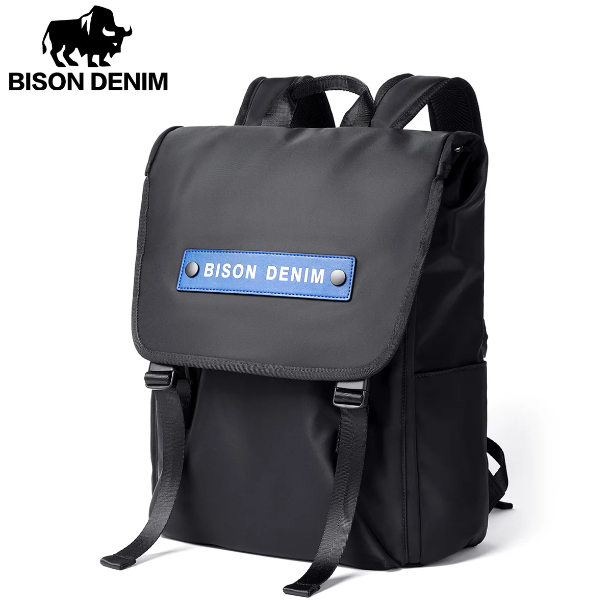 BISONDENIM Multifunction Waterproof Backpack Men Women Luxury Student School Bags Casual Notebook Backpacks 15.6 Inch Laptop Bag