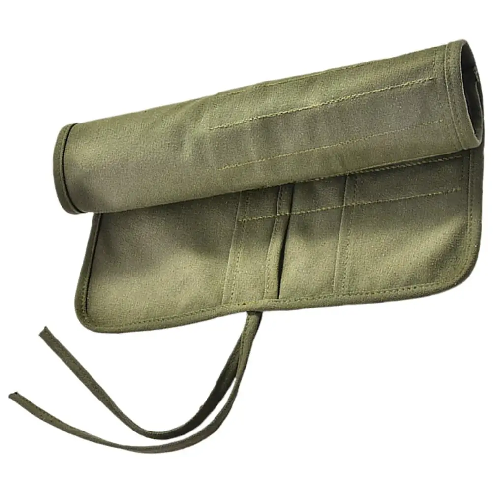 1pc Watercolor Oil Brush Holder Large Capacity Multifunctional Canvas Storage Case Roll Up Tool Bag Multiple Compartments bag