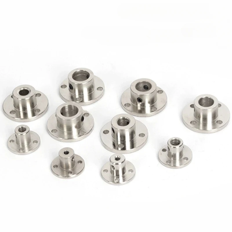 3mm 3.17mm 4mm 5mm 6mm 6.35mm 7mm 8mm 10mm 11mm 12mm Rigid Flange Coupling Motor Guide Shaft Coupler Motor Support Connector