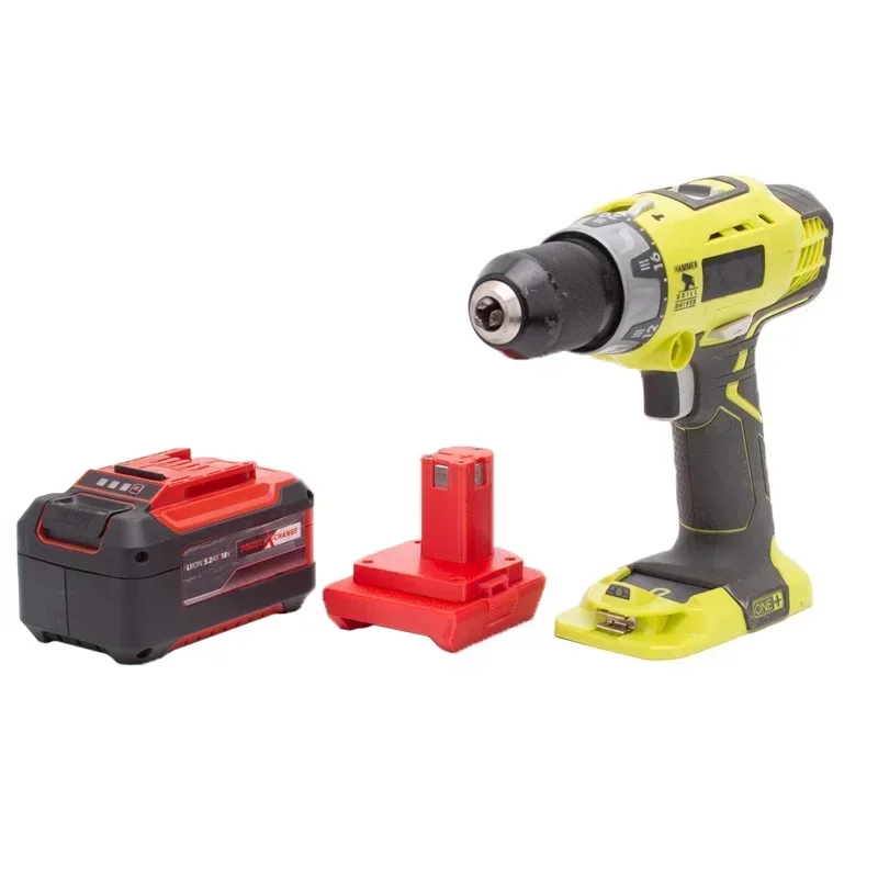 Imagem -05 - Adaptador de Bateria para Einhell X-change Ozito 18v para Ryobi e Dewalf 18 20v Conversor de Bateria de Íon-lítio Acessórios para Ferramentas Elétricas
