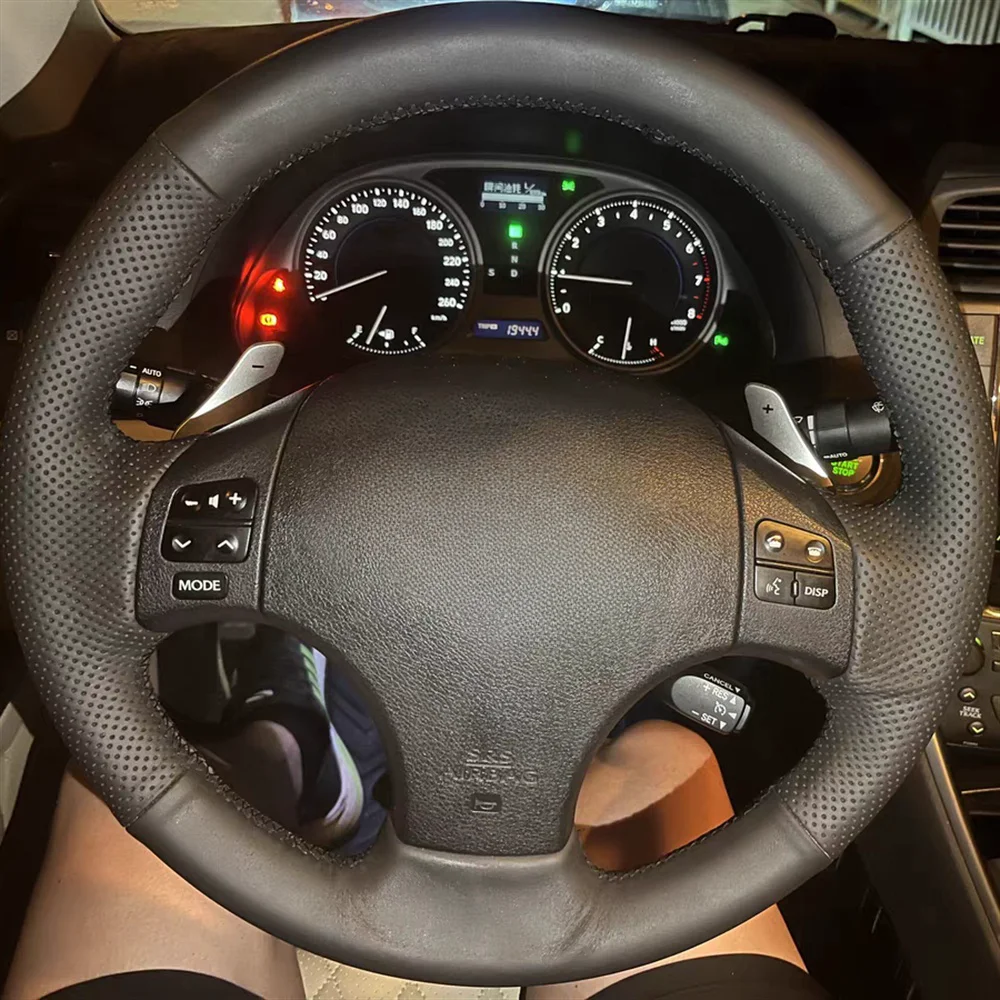 Customization Genuine Leather Car Steering Wheel Cover Interiors For Lexus IS IS250 IS250C IS300 IS300C IS350 IS350C F SPORT