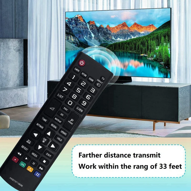 Replace AKB73715606 Remote Control For  TV 19MN43D 22LX330C 22LY330C 22LY340C 22MA33D 22MT44D 22MT47D 24MN33 24MT35S image 2
