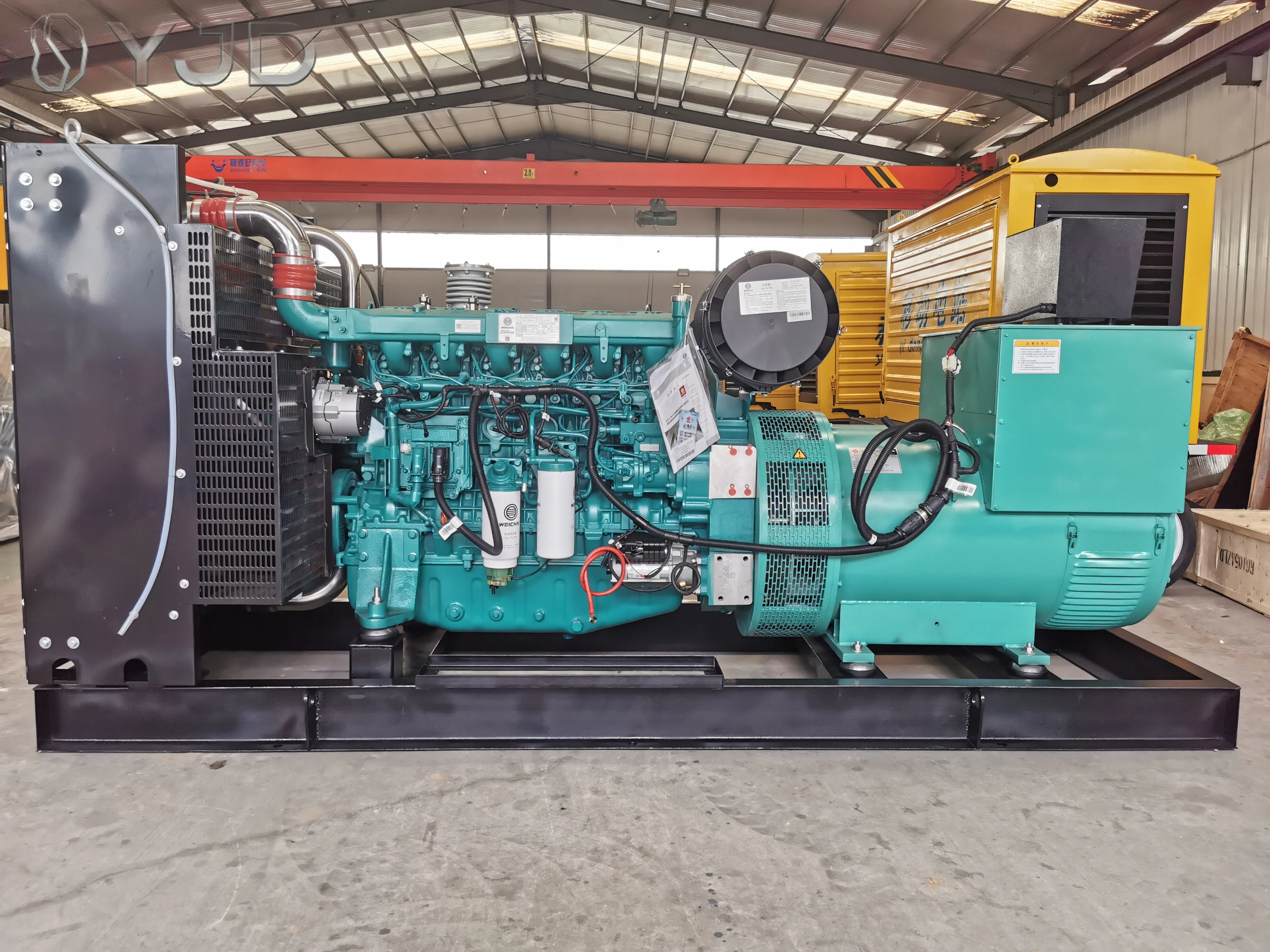 HM 500kW Three-Phase 380V 625kVA Super Silent Fully Automatic Containerized Diesel Generator 50/60Hz 85% Efficiency