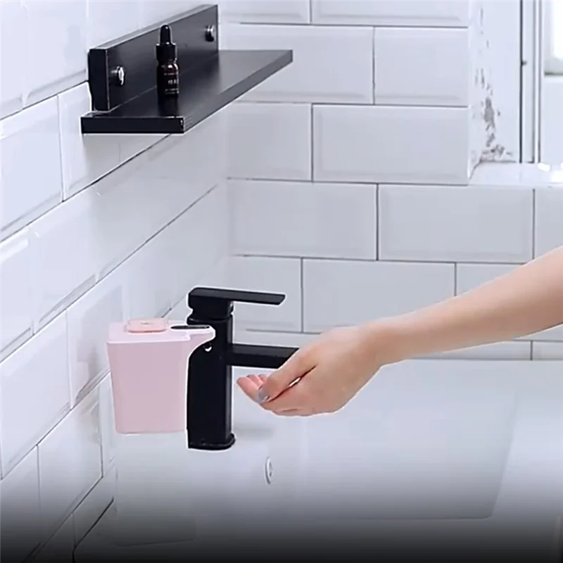 

Touchless Automatic Dispenser Soap Electric Soap Dispenser 450ML USB Charging Induction Liquid Soap Foam Dispenser Pink Durable-