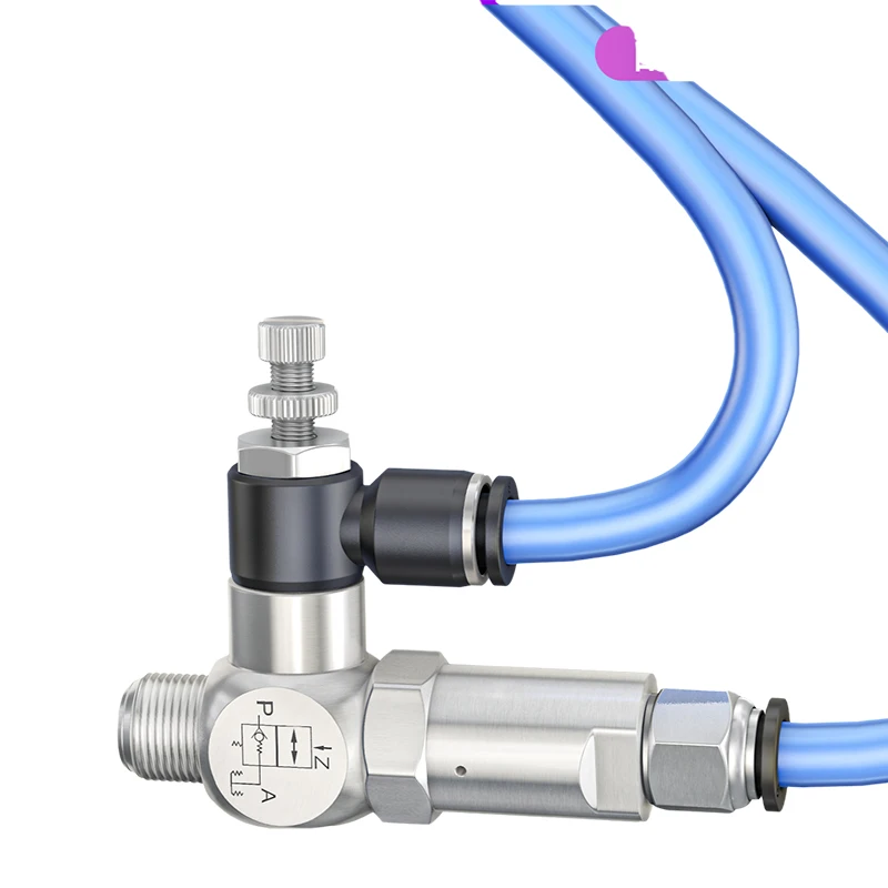 Válvula de retención neumática por inducción de aire, válvula unidireccional controlada por piloto PCV06 PCV08 PCV10 PCV15 con conector de 6mm, 8mm, 10mm y 12mm