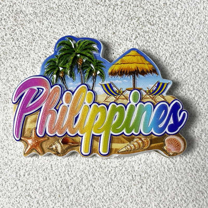 

Philippines tourism souvenirs 3d stereo relief magnetic refrigerator magnets vacation style home decor