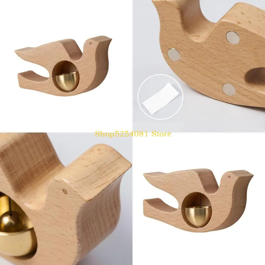 Axyc Small Wooden Door Door Door Door مع صوت لطيف للمنازل الهادئة