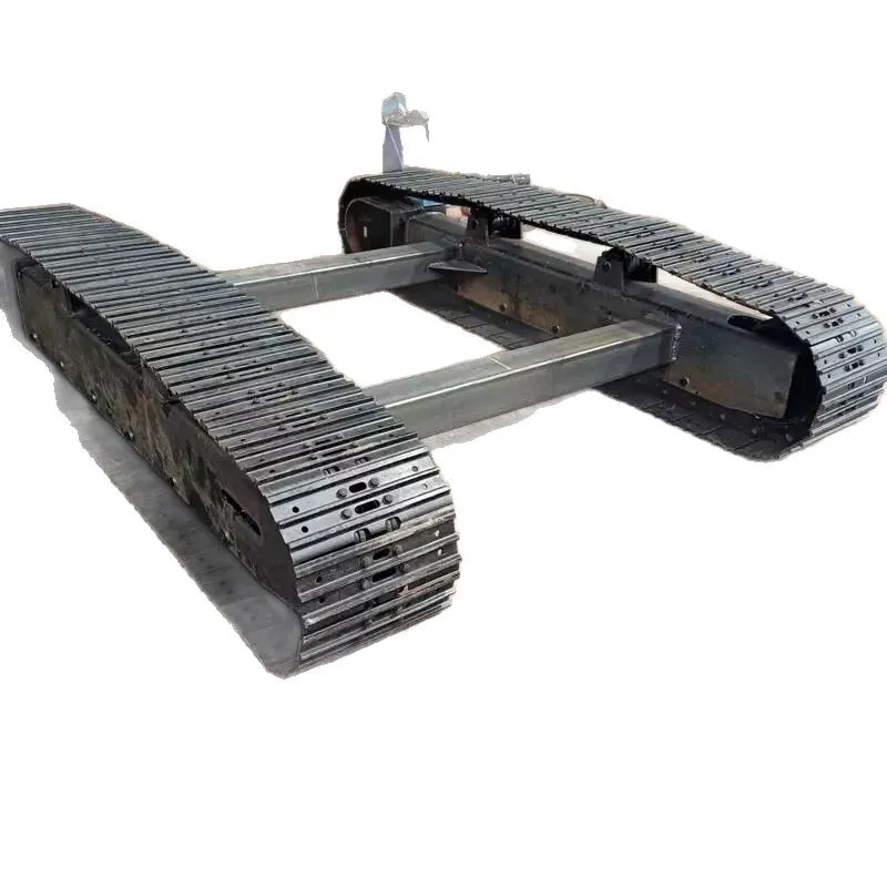 Excavator matching chassis Steel remote control rubber track chassis