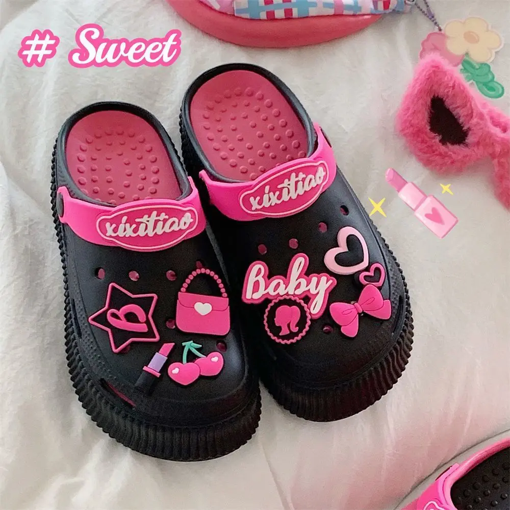 Barbie Adults Croc Kawaii Trendy Movie Slippers Stylish Color Soft Non-Slip Fashion Sandals Cartoon Lovely Girls Christmas Gift