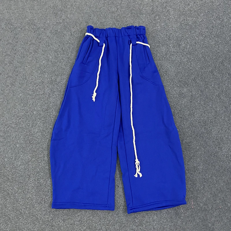 الرجعية الأمريكية الرباط السراويل الرياضية الخريف الشتاء نمط القلب Y2K واسعة الساق فضفاضة Sweatpants غير رسمية