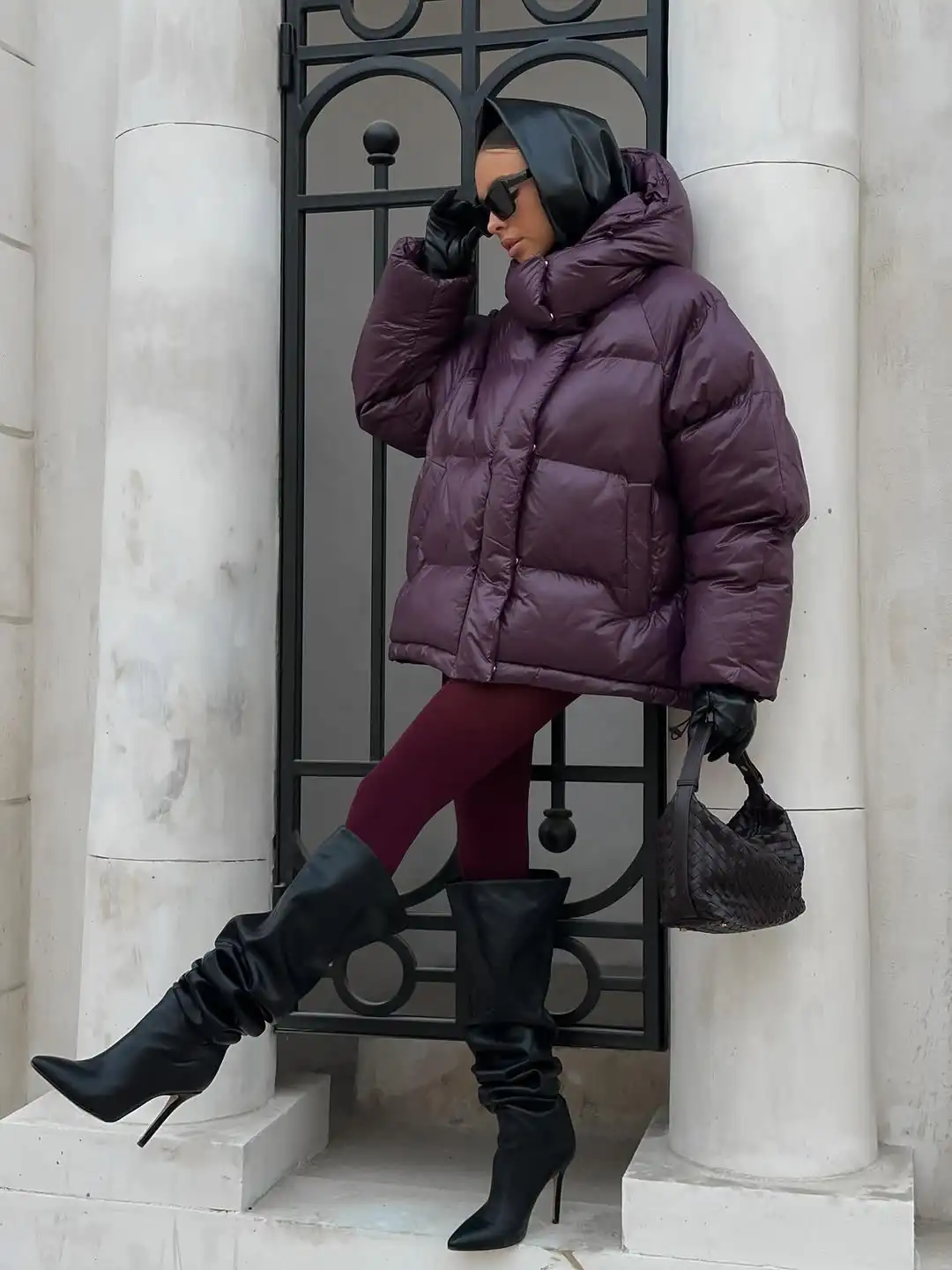 Рисунок 3 - Шикарная зимняя стеганая куртка с капюшоном