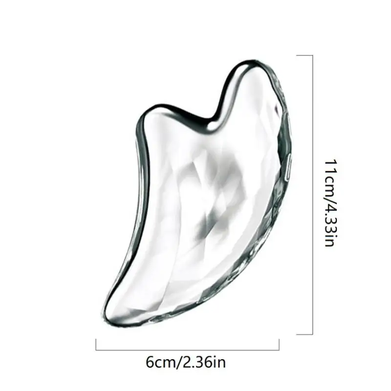 1 Stück transparentes Gua-Sha-Brett, Gua-Sha-Massage für Gesichtslifting, Gua-Sha-Schaber, Gesichtsmassagegerät aus Harz – Detail 14