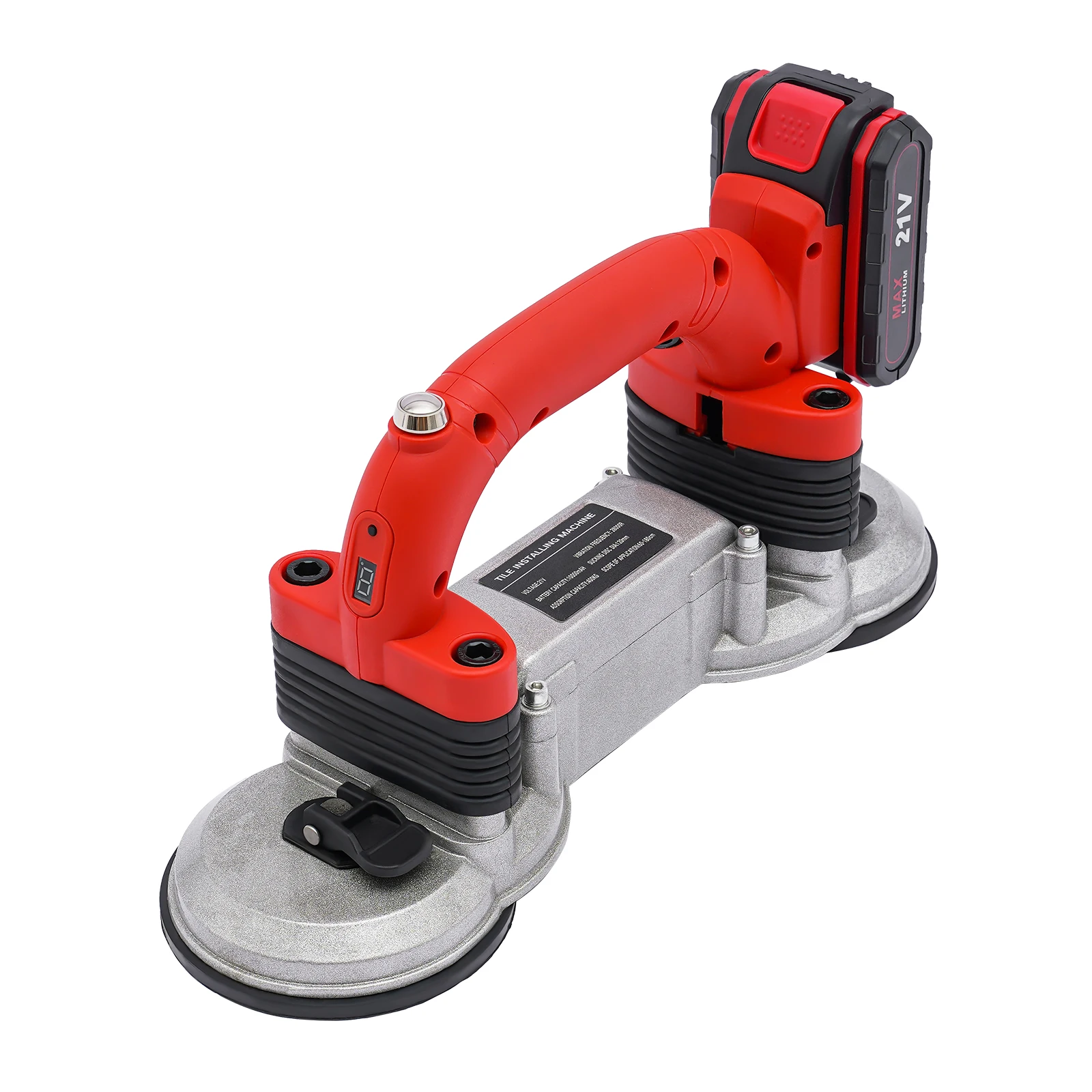 6-Speed Electric Tile Vibrator Tile Leveling Tool With Strong Suction Cup For UK/US Standard
