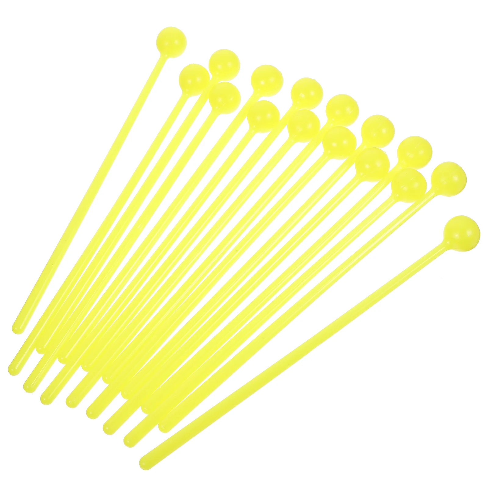 1 Bag 16pcs Kids Drum Stick Drum Hammer Children Teaching Aids Handheld Drum Stick for Kids (Yellow)