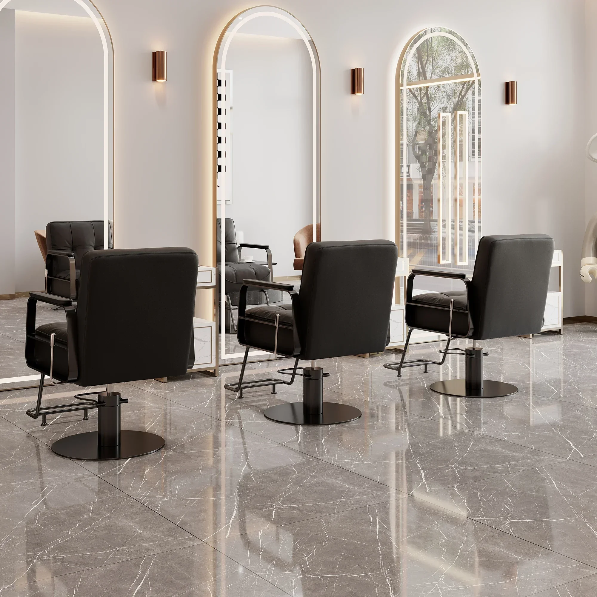 كراسي الحلاق كرسي مضخة لتصفيف الشعر صالون تجميل غسل المهنية رمش قطع الشعر خمر مسمار بسيط شحن مجاني #3