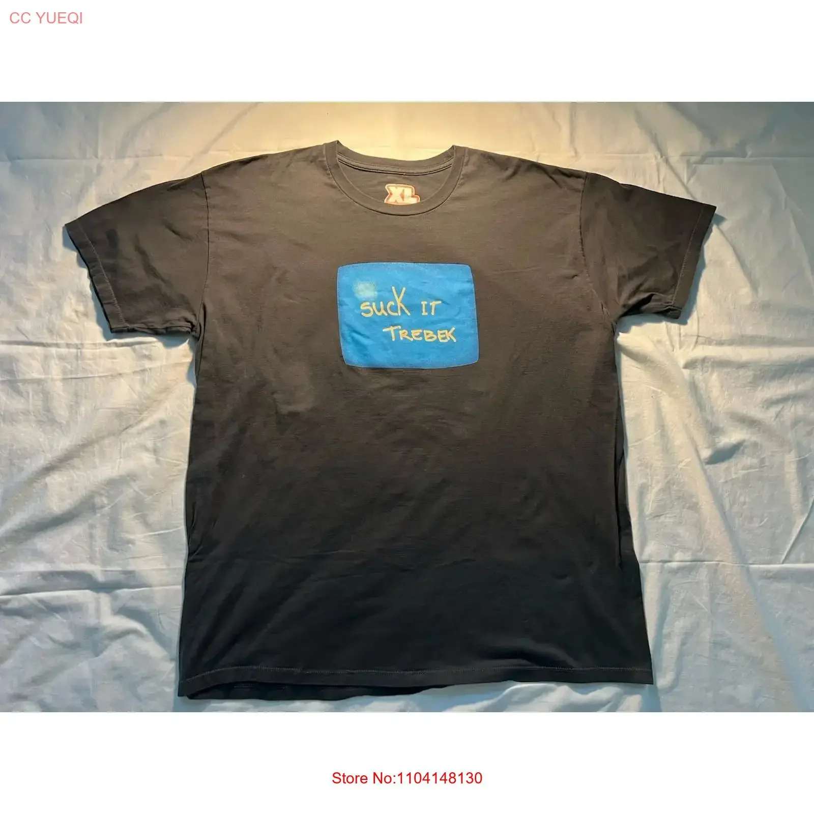 Suck it Trebek Funny SNL T Shirt Men s Size XL BustedT vintage Washed Stylish designer clothes Breathable Slightly Casual Soft