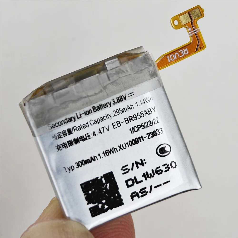 Original Replaces 295mAh 3.88V EB-BR955ABY Battery For Galaxy Watch6 Classic 42mm For SAMSUNG Smart Device