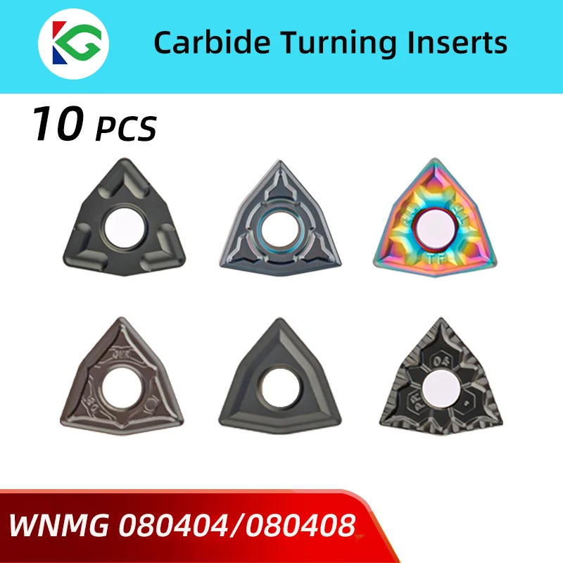 Inserção de Metal Duro Wnmg 080404 080408 Mwlnr Wwlnr Pwnr 10 Pcs