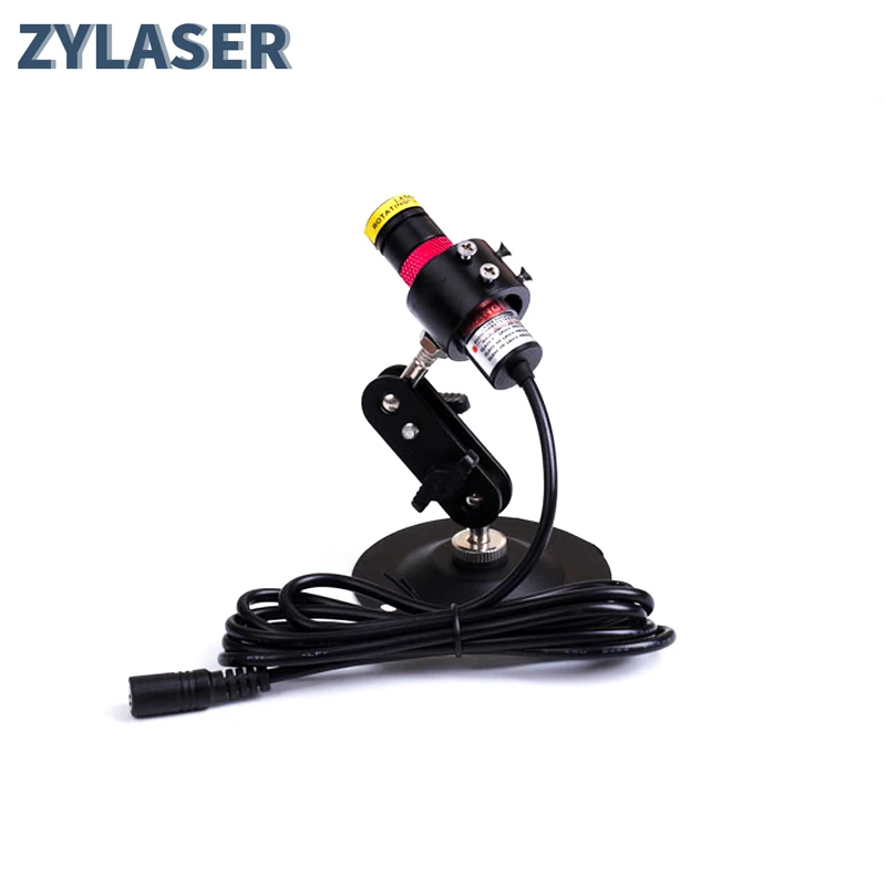 Plastic Lens 18X65mm Focusable 635nm Red Line/Cross Line Laser Diode Module with Adapter&EU Holder for Positioning Cutting