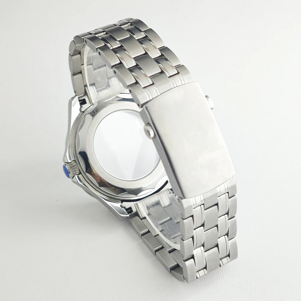 42mm NH35 Gehäuse Passend für NH35 NH36 Uhrwerk Zubehör Luxuriöses Silbernes Edelstahl-Uhrengehäuse 6-Uhr-NH35-Zifferblatt Herrenuhren – Detail 3