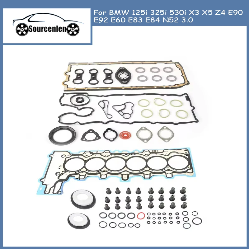 

11127553209 Engine Overhaul Rebuild Gasket Kit For BMW 125i 325i 530i X3 X5 Z4 E90 E92 E60 E83 E84 N52 3.0