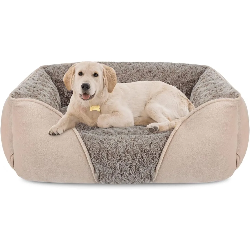 Large Dog Bed for Large Medium Small Dogs Rectangle Washable Dog Bed, Orthopedic Dog Bed, L(30