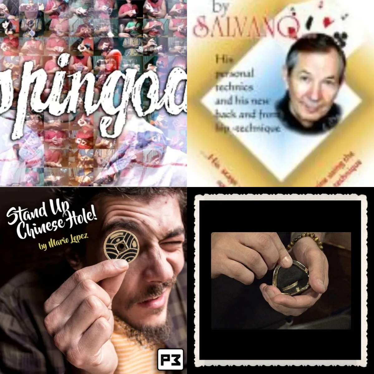 SpinGod by NDO Cardistry，Stage Card Magic by Salvano，Stand Up Chinese Hole by Mario Lopez，Stone Purse - Magic tricks