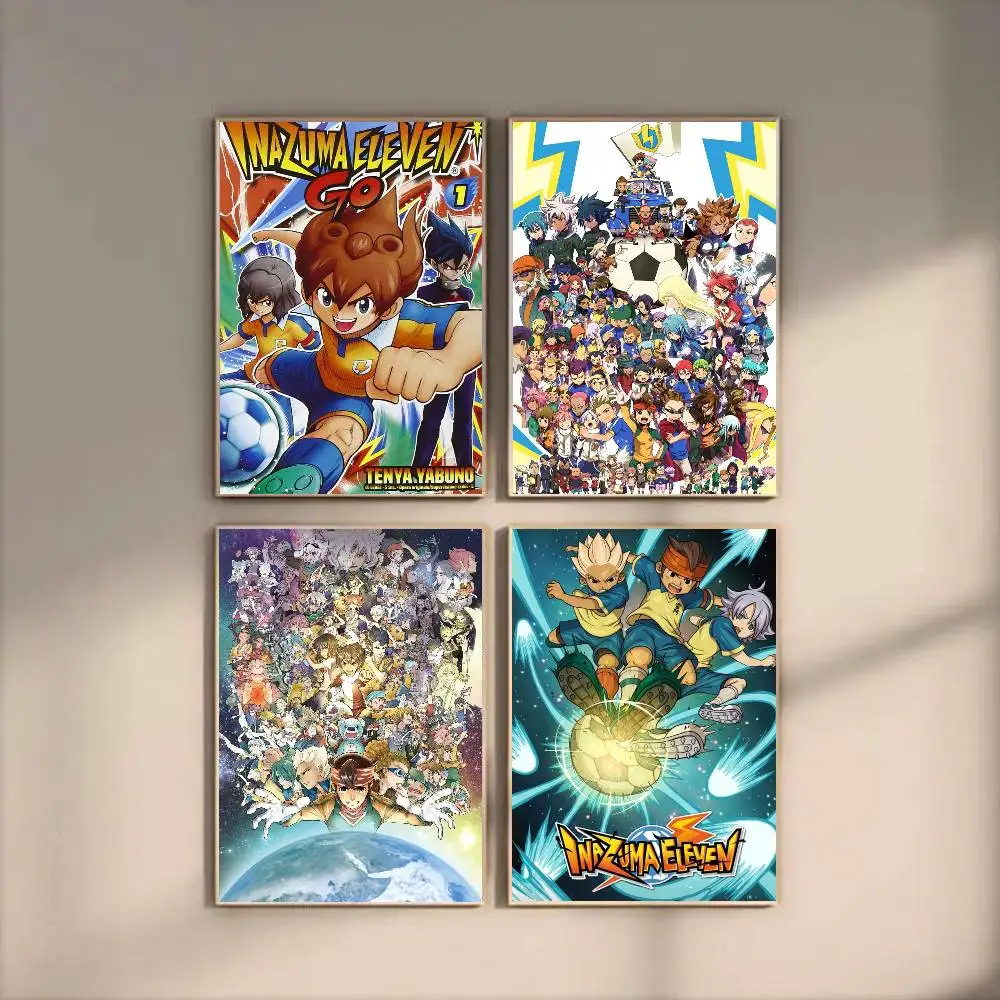 Anime Inazuma Eleven Poster Art Sticky Wall Waterproof Home Living Room Bedroom Bar Aesthetic Decoration