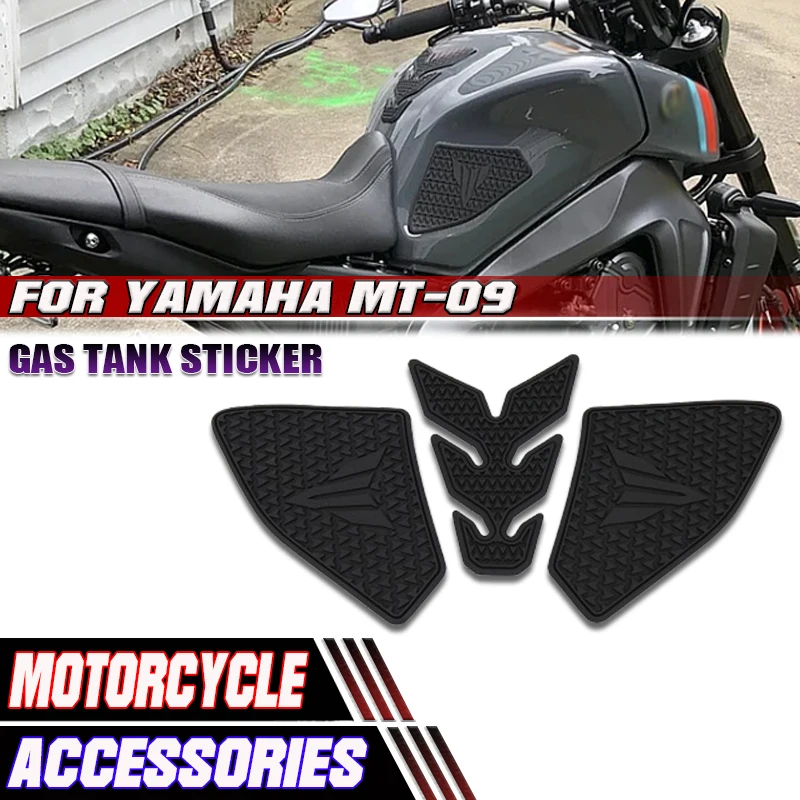 

Для Yamaha MT-09 MT09 SP 2021 2022 2023 MT 09 SP Новый мотоцикл Нескользящие боковые наклейки на топливный бак Водонепроницаемая прокладка Резиновая наклейка