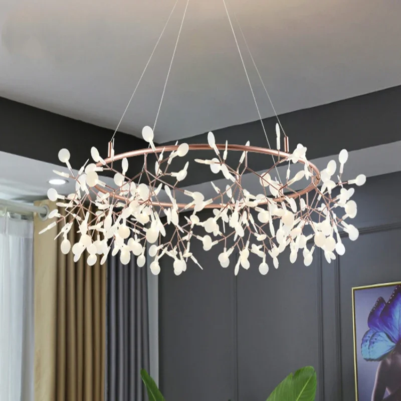 Modern Minimalist LED Pendant Light Firefly Creative Restaurant Light Luxury Living Room Room Decoration Branch Pendant Lights