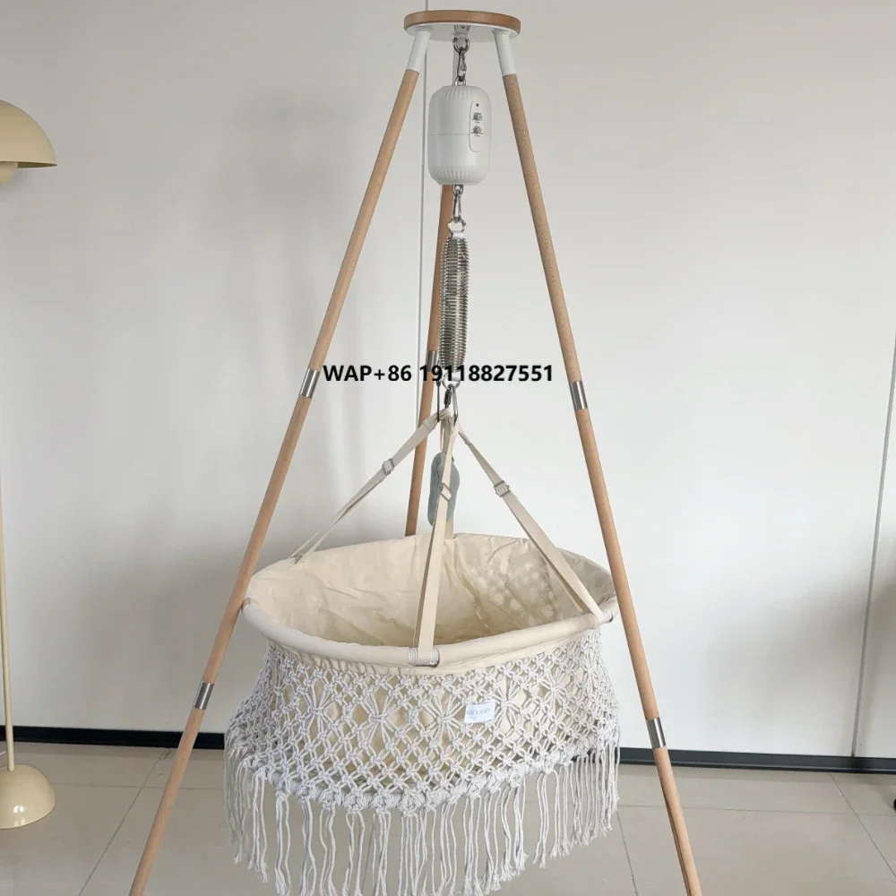 

Electric Baby Swing Rocker Cradle with Hammock - Auto Soothing Infant Bed for Newborn Toddler