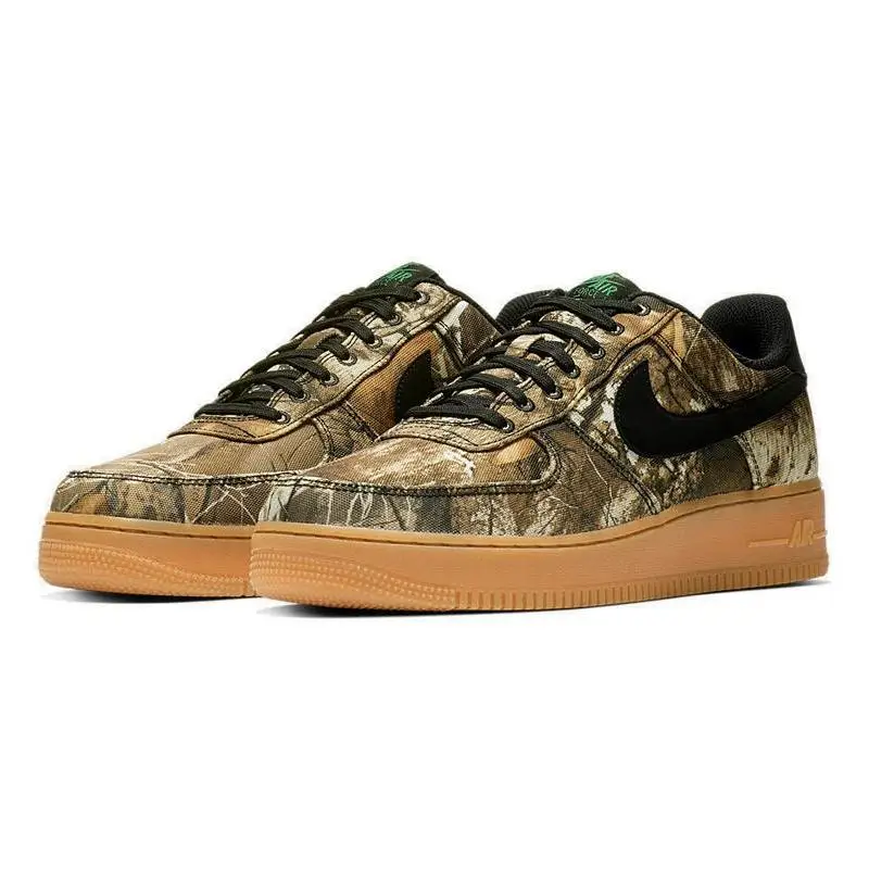 Nike Air Force 1 Low Realtree Black Sneakers shoes AO2441-001 With Original Box