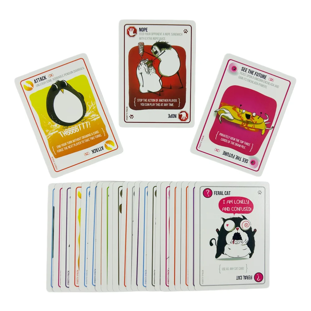 122Pcs Cat Cards Game Edition for People Who Are Into Laser Beams And Sometimes Goats Board Deck | 2-10 Players | 15 Min to Play
