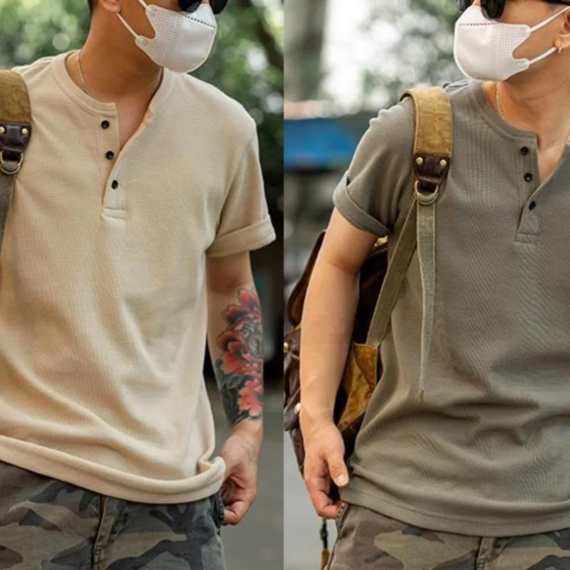 

Men's Retro Chinese Top Summer Loose Large Size Casual Short-sleeved T-shirt