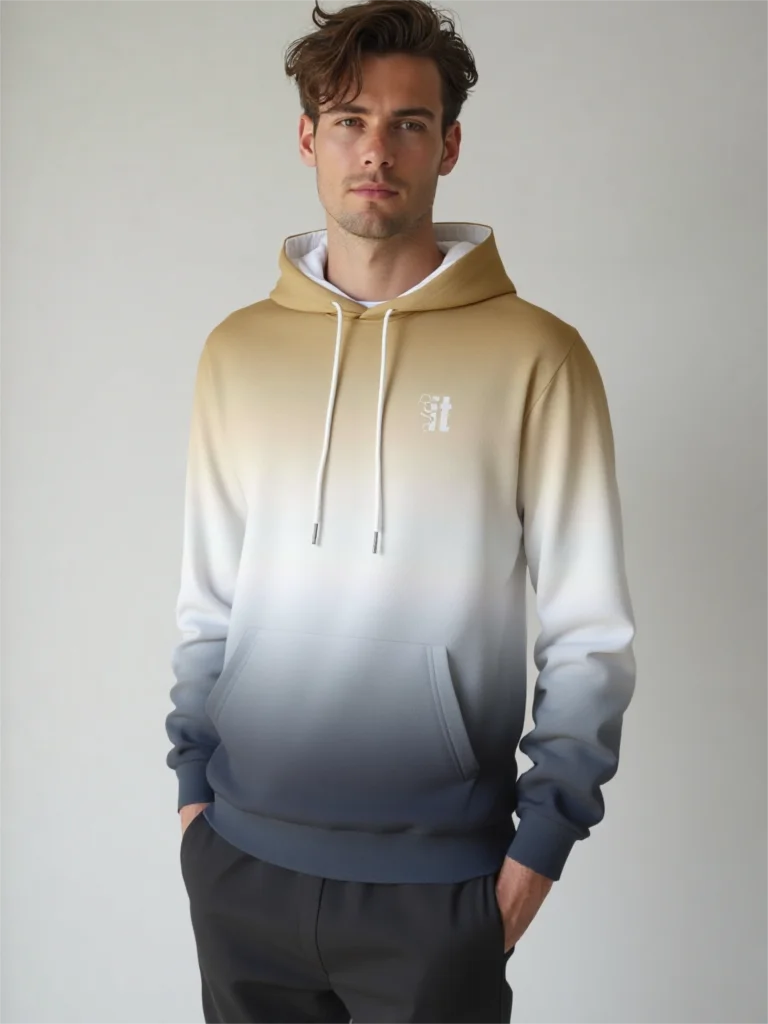 Simple Gradient Pattern Men Women Hoodie Fashion 3D Print Pullover New in Sweatshirts Autumn and Winter Casual Couple Clothing