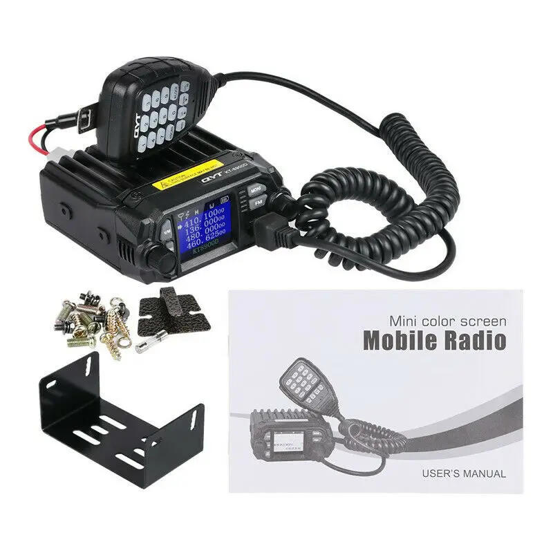 Imagem -02 - Qyt-rádio Móvel do Carro Mini Relógio do Quadrilátero Walkie Talkie Banda Dupla Vhf Uhf 136174 Mhz 400480mhz 25 w Kt8900d Kt8900d