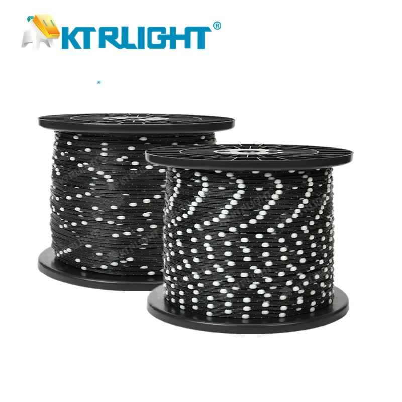 Guirlande lumineuse LED à pixels WS2811 WS2812, 12V CC, 3 broches, pas de 5cm/10cm, RVB adressable, couleur pleine, IP68, câble noir, pour sapin de Noël