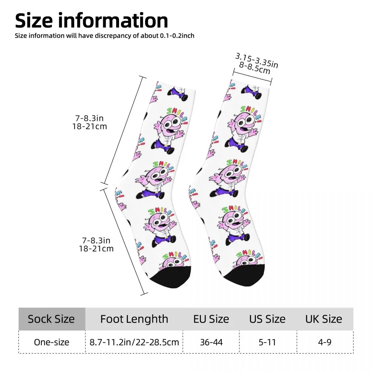 Unisex Men Socks Smiling Friends Pim Stockings Winter Modern Warm Soft Socks Pattern Running Anti Sweat Socks